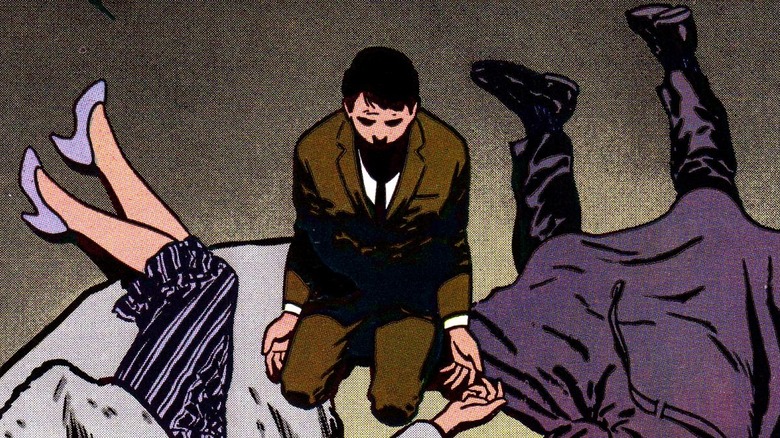 Young Bruce with dead parents