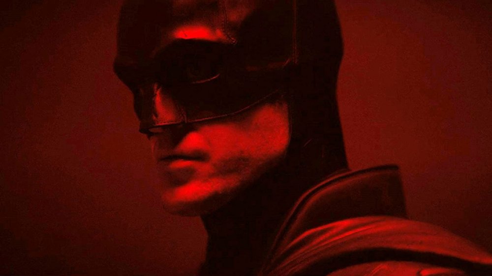 Robert Pattinson in costume for The Batman