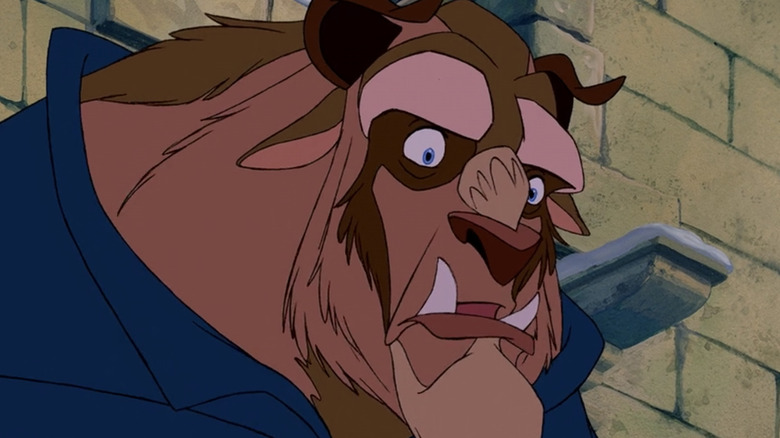 Beast surprised look Beauty and the Beast