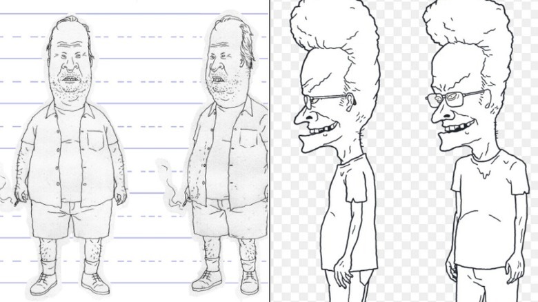 Sketches of old Beavis and Butt-Head