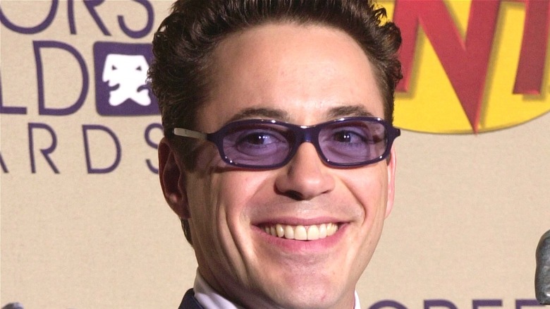 Robert Downey, Jr. blue glasses