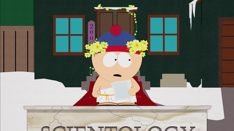 Stan talking on South Park
