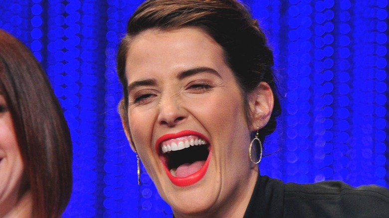 Cobie Smulders laughing 