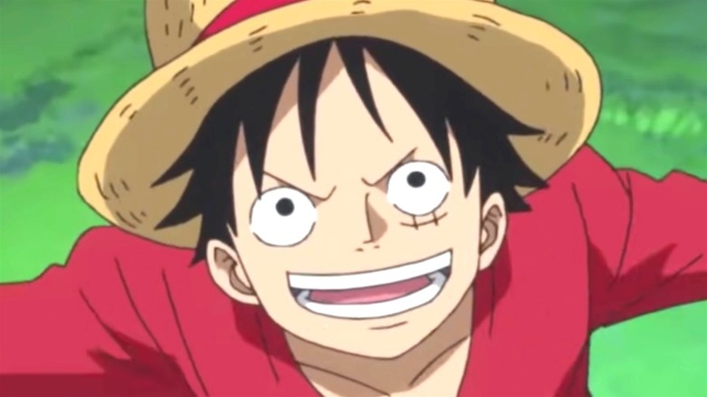Luffy smiling like a madman
