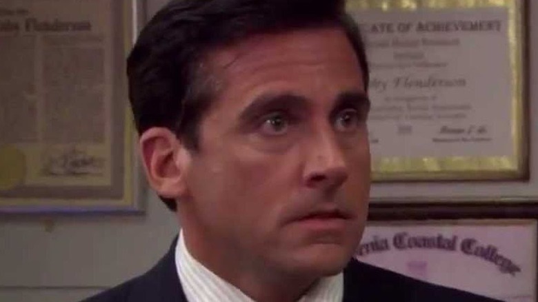 Michael Scott about to scream