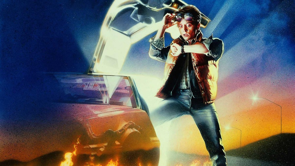 Michael J. Fox in Back to the Future promo art