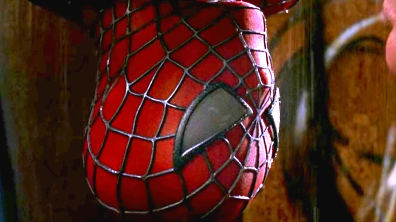 An upside down Spider-Man