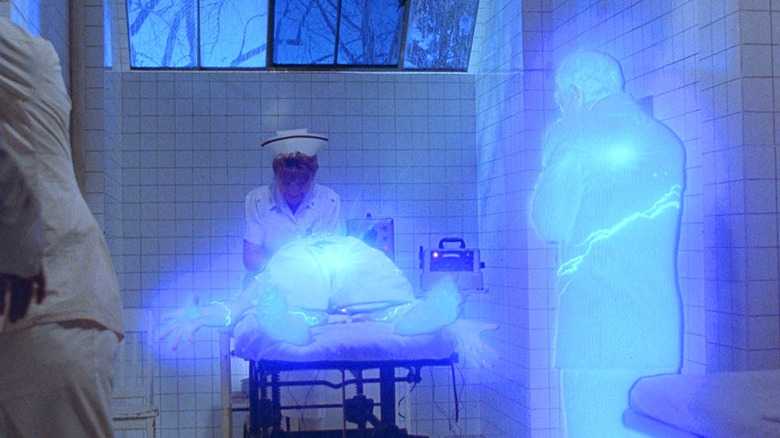 Sam and Al leap during shock therapy