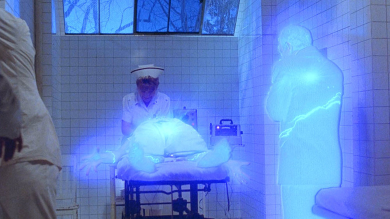 Sam and Al leap during shock therapy