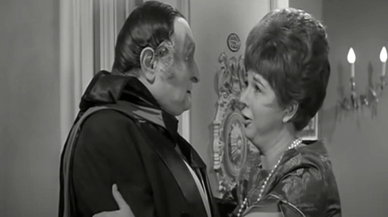 Grandpa Munster cringing