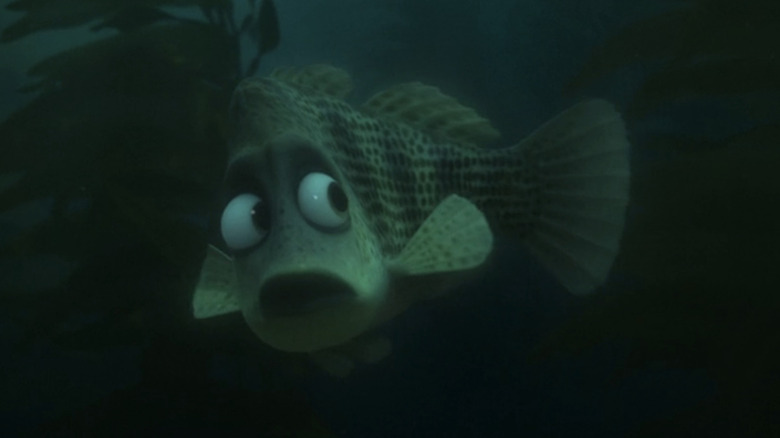 Kate McKinnon as a fish in "Finding Dory"