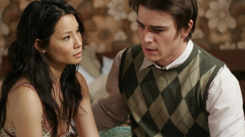 Lucy Liu sits with Josh Harnett