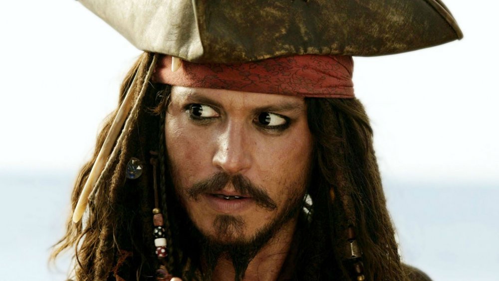 Johnny Depp as Jack Sparrow in Pirates of the Caribbean: The Curse of the Black Pearl