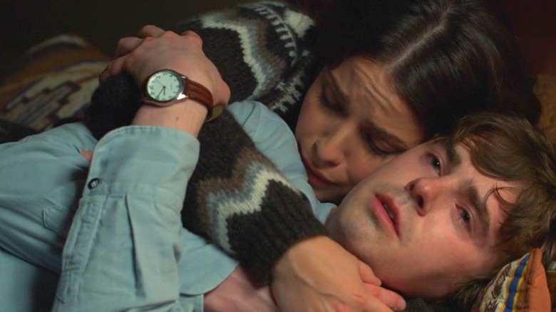 Lea comforts Shaun