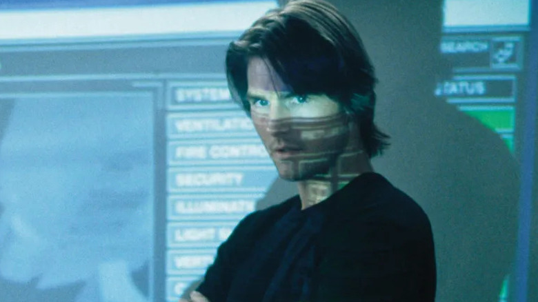 Ethan in front of a projection screen