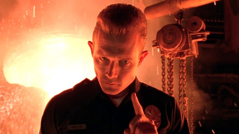 The T-1000 wagging finger