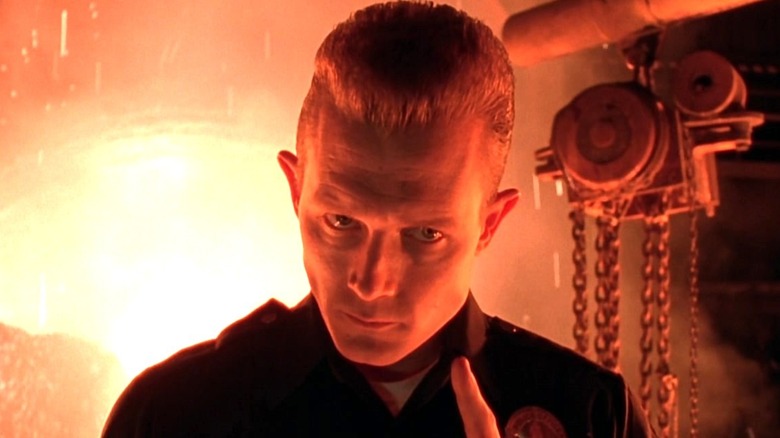The T-1000 wagging finger