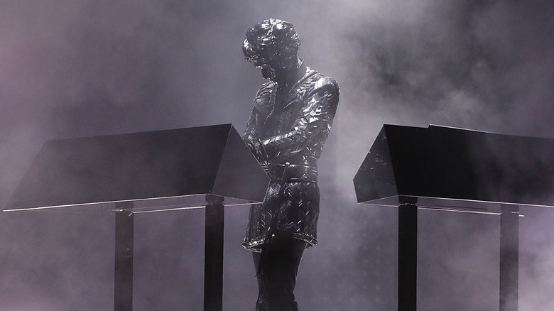 Gesaffelstein performing on stage
