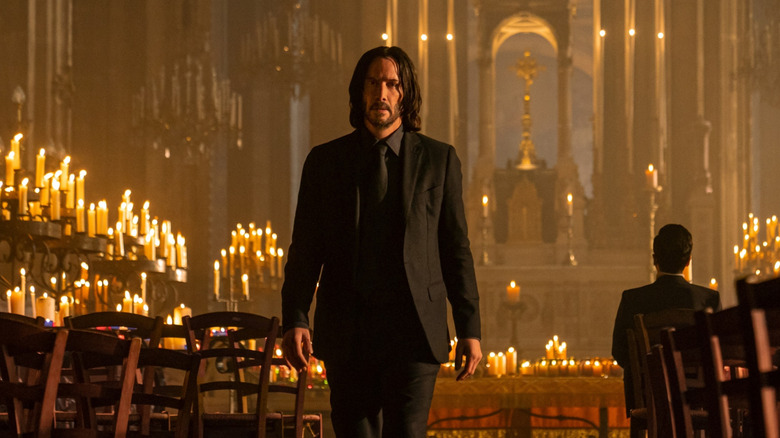 John Wick walking through church