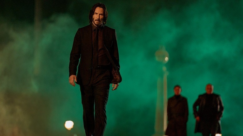 John Wick with green smoke