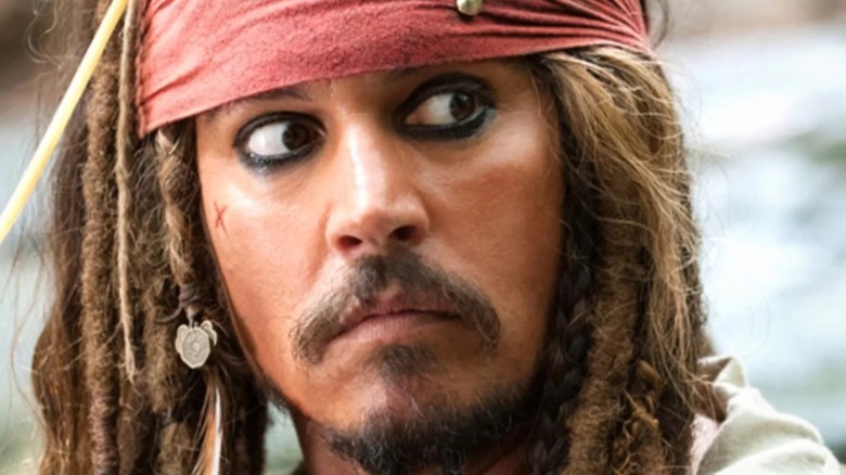 Jack Sparrow looks alarmed