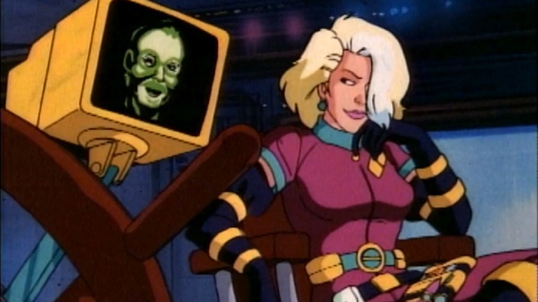 Dr. Barbara Blight and MAL in Captain Planet and the Planeteers