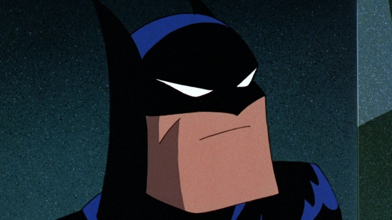 Animated Batman scowling