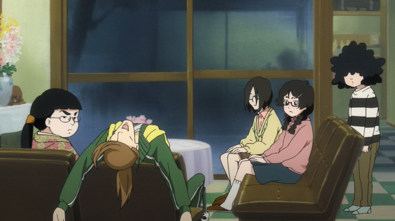 Amamizukan residents hanging out