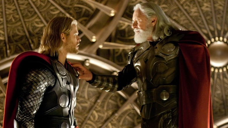 Odin advising his son in "Thor" (2011)