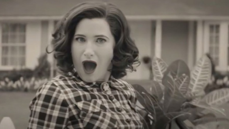 Agatha with mouth agape