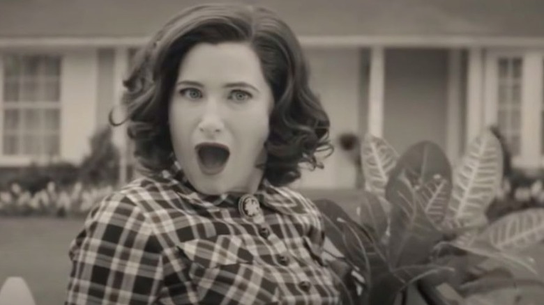 Agatha with mouth agape
