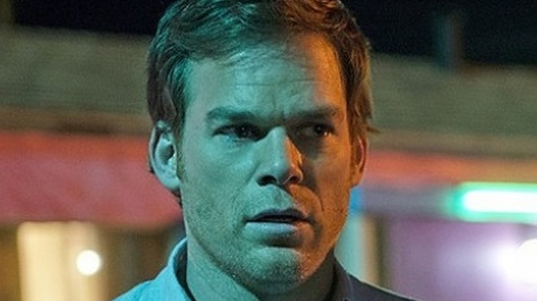 Dexter Morgan looks shocked