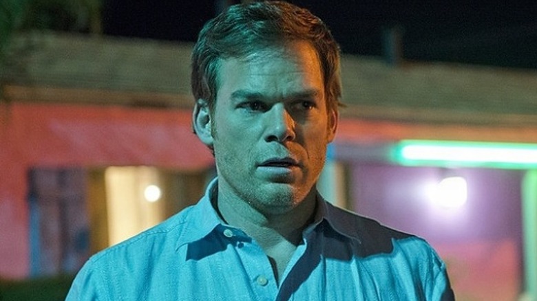 Dexter Morgan looks shocked