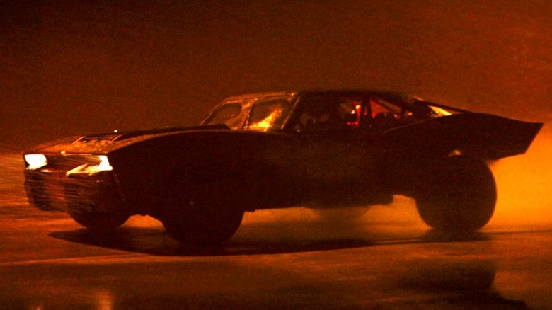 The Batman Batmobile chasing
