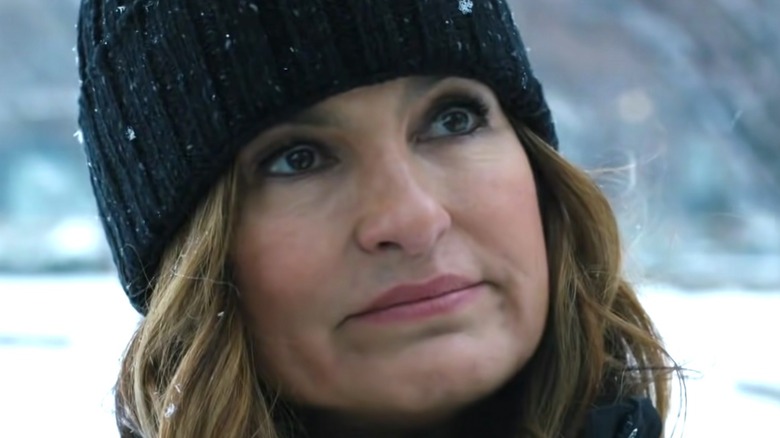 Benson wearing black winter hat