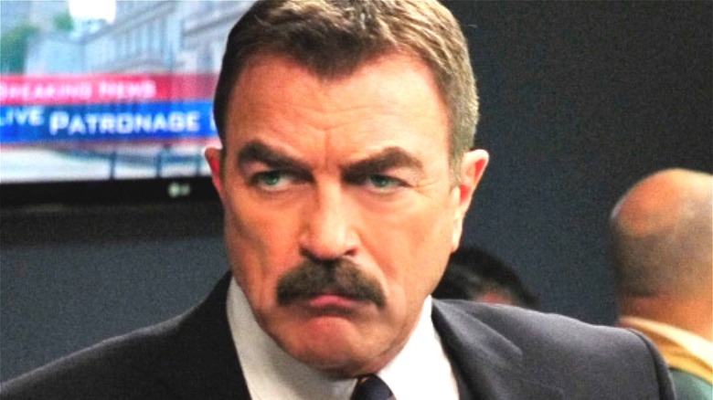 Tom Selleck pouting