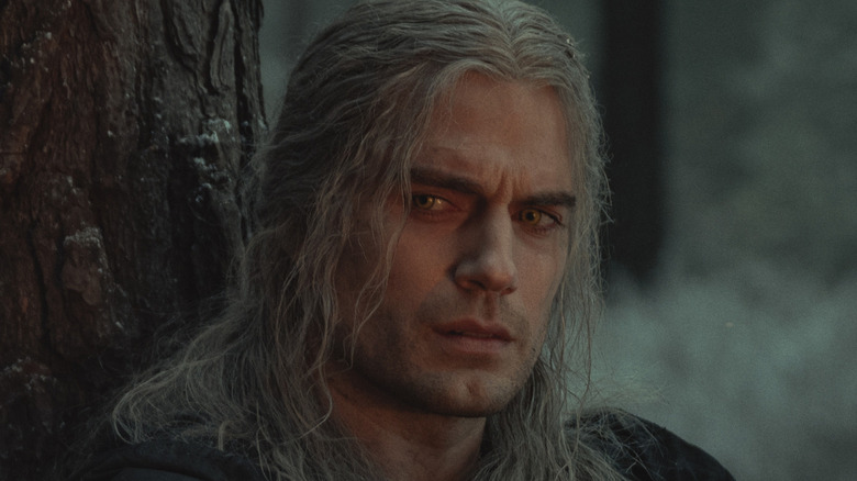 Geralt looking thoughtful