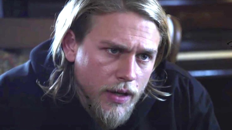 Jax scowling on Sons of Anarchy