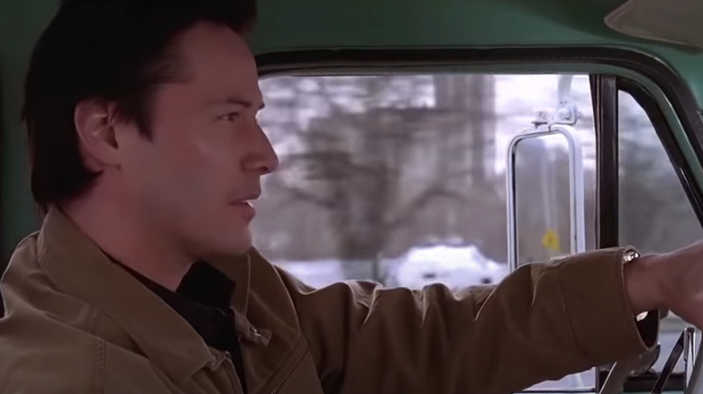 Alex Wyler drives his truck