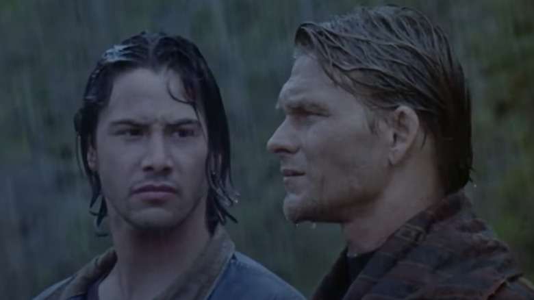 Keanu Reeves with Patrick Swayze