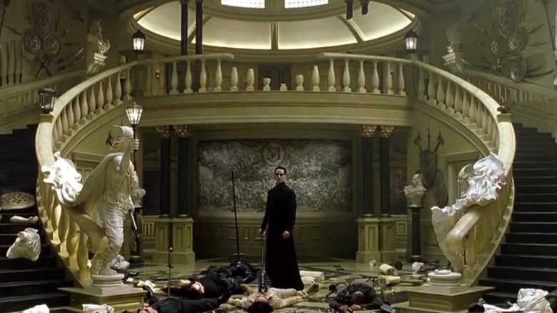 Neo after defeating henchmen