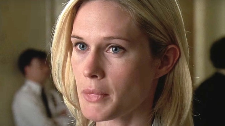 Stephanie March looking concerned as Alex Cabot