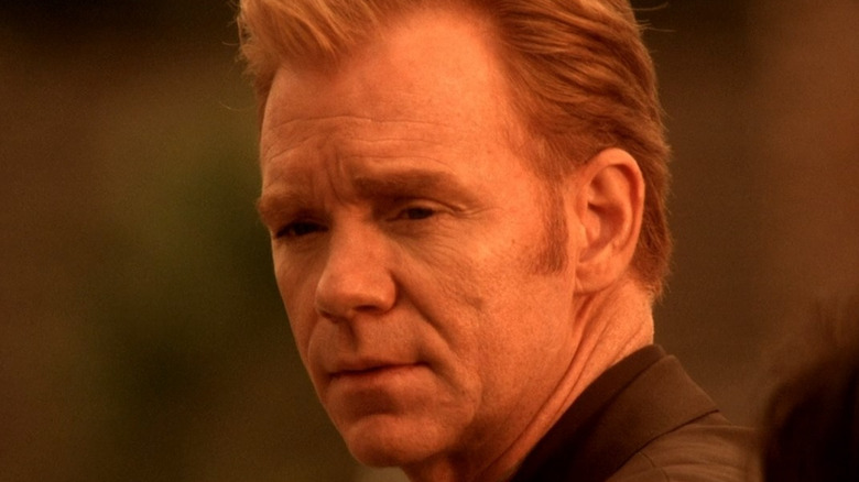 David Caruso figuring out the case
