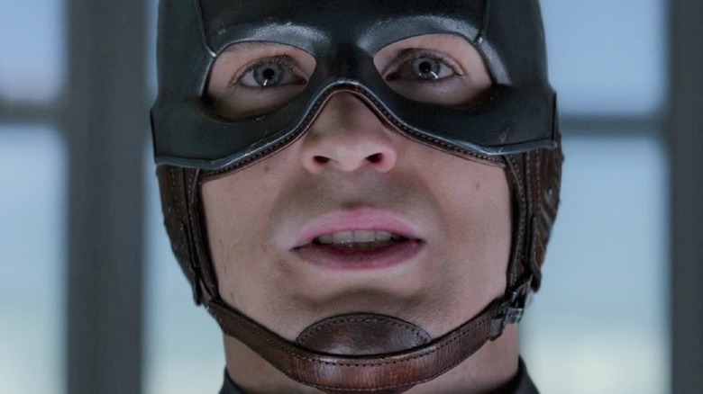 Steve Rogers wearing mask