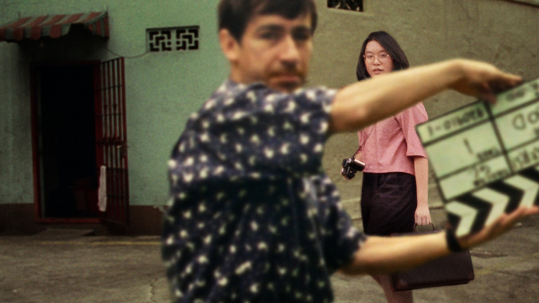 on the set of Shirkers
