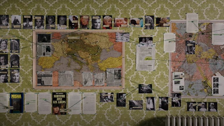 Misha Defonseca evidence board