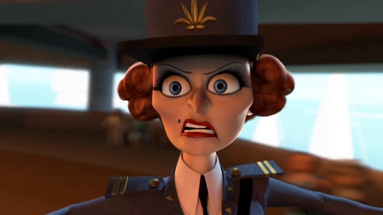 Captain DuBois glaring