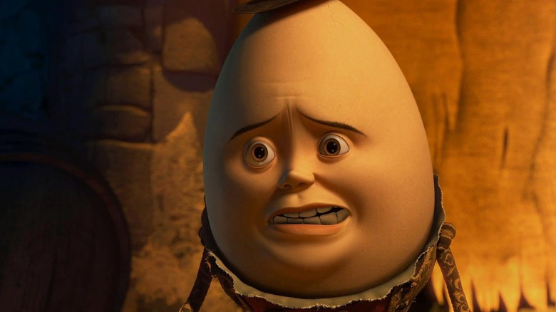 Humpty Dumpty looking depressed