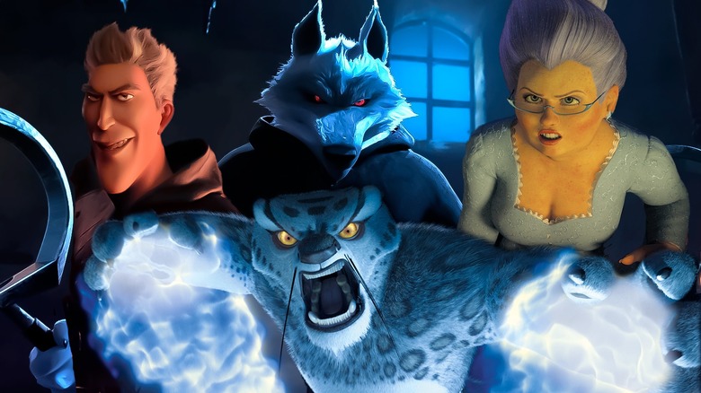 Composite of various villains from DreamWorks animated movies