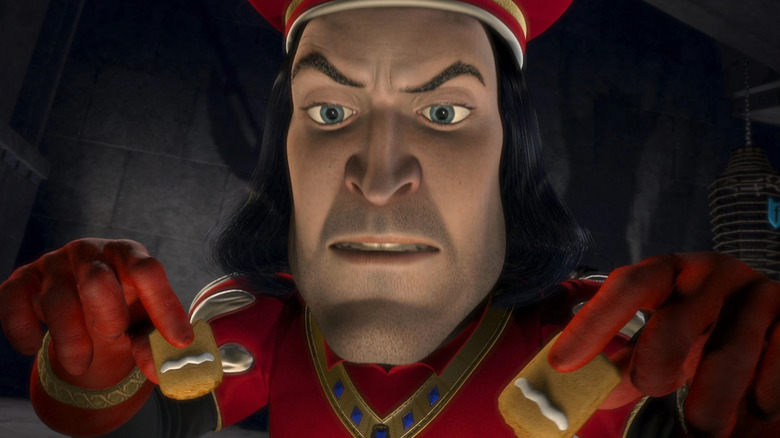 Lord Farquaad playing with Gingie's legs